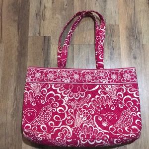 Vera Bradley Pink Birds & Flower Tote